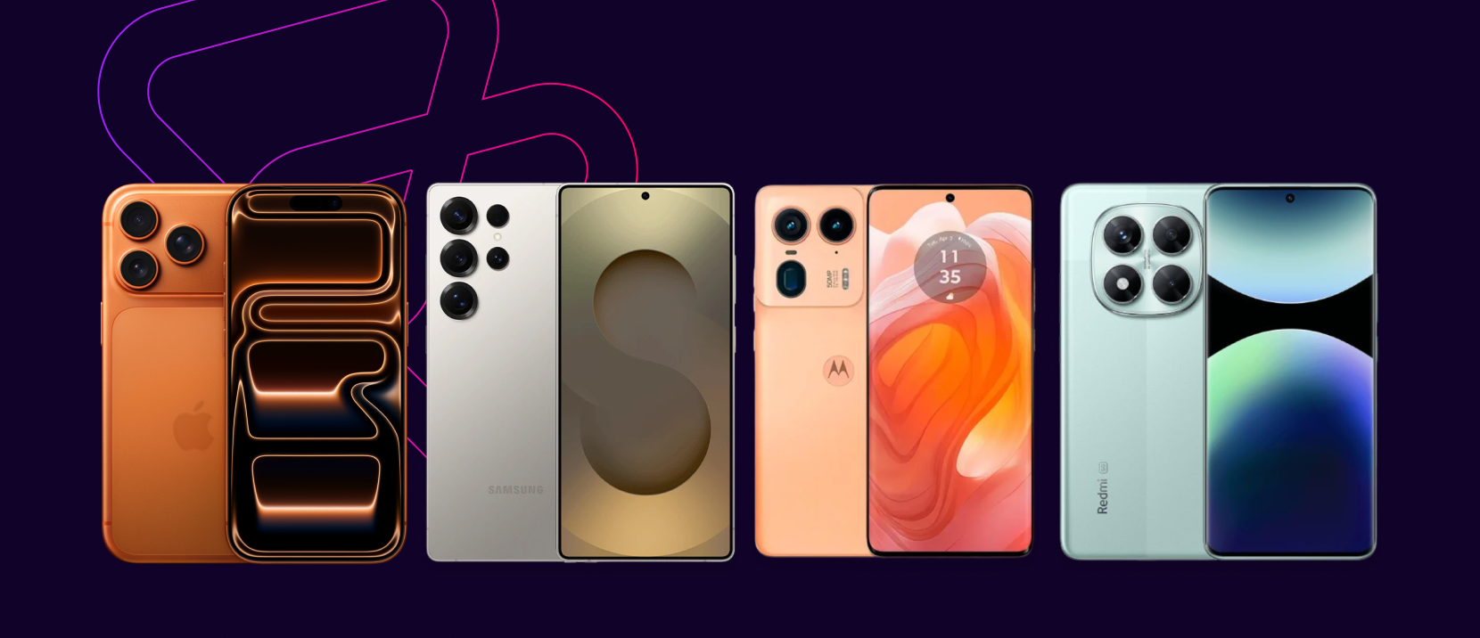 Smartphones mais cobiçados de 2025.